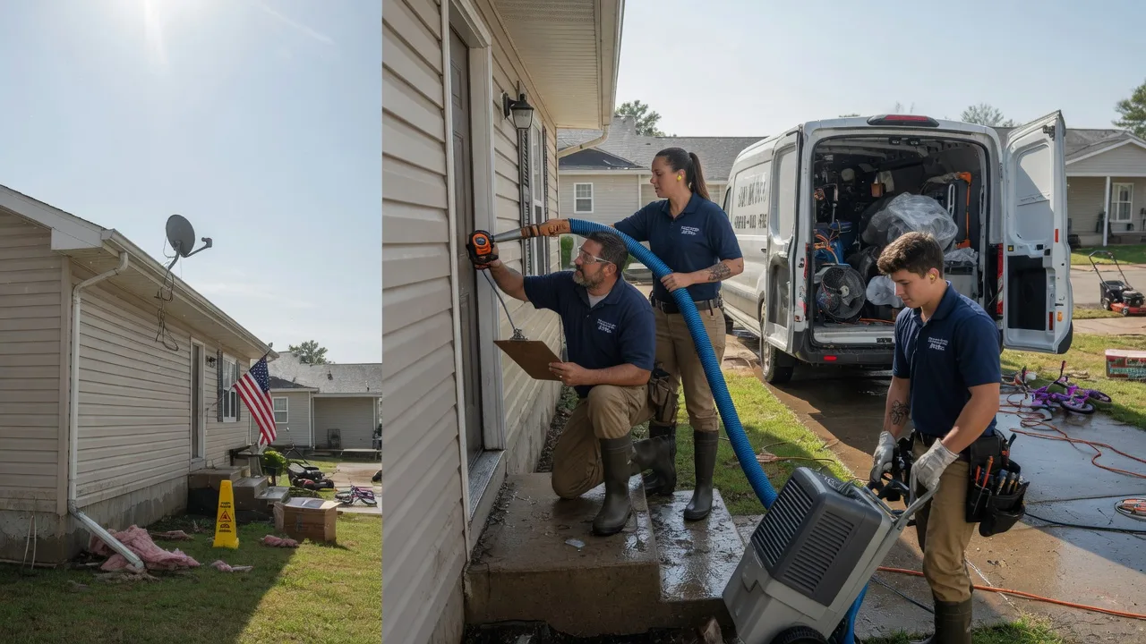 Ceiling Water Damage Restoration in Luke, MD near me